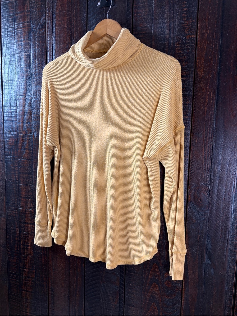American Eagle Fall Colors Drapey Thermal Long Sleeve Turtleneck Small
